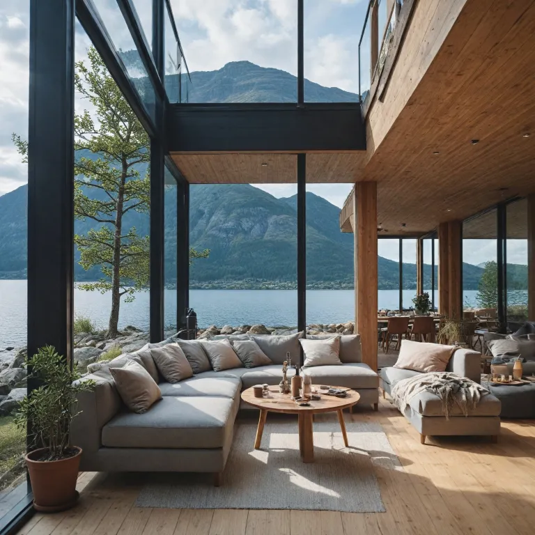 Skjolden resort som luksuriøs base ved Sognefjorden