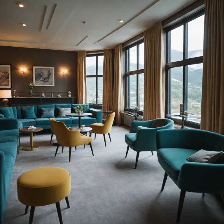 Grand bergen som elegant møtepunkt for kresne hotellgjester i vestland