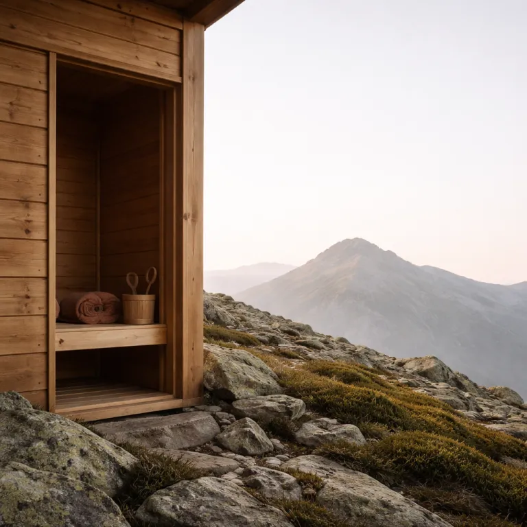 Wellness i fjellet: badstue, fjelltopp og stillhet før sommeren